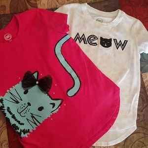 2 pack girl's short-sleeve tees